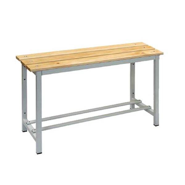 Banco de madera y acero 1.000 mm